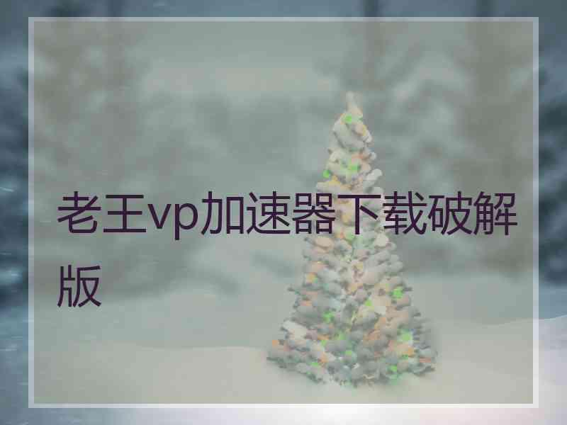 老王vp加速器下载破解版