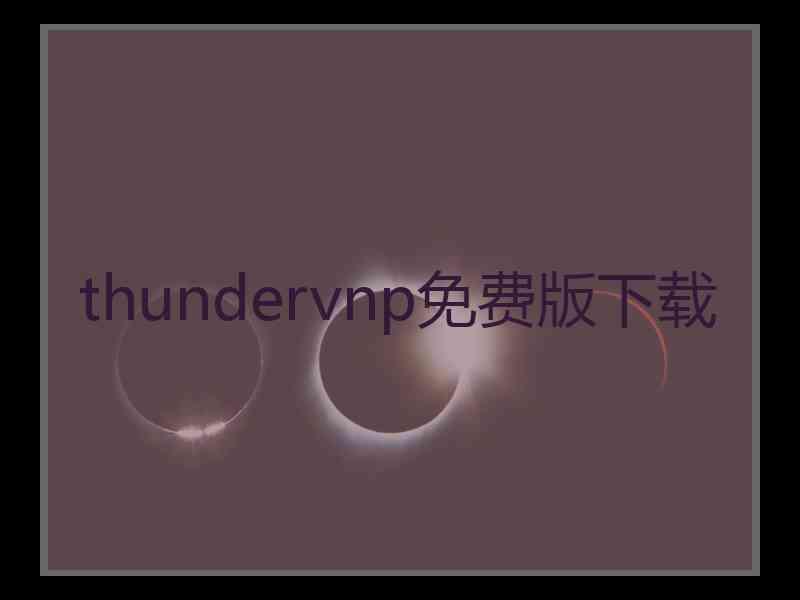 thundervnp免费版下载