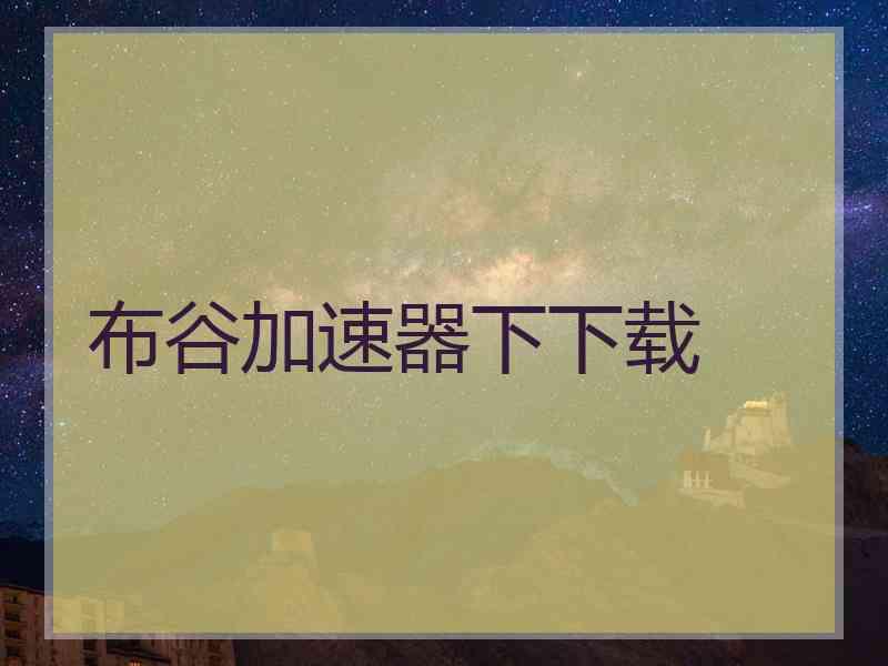 布谷加速器下下载