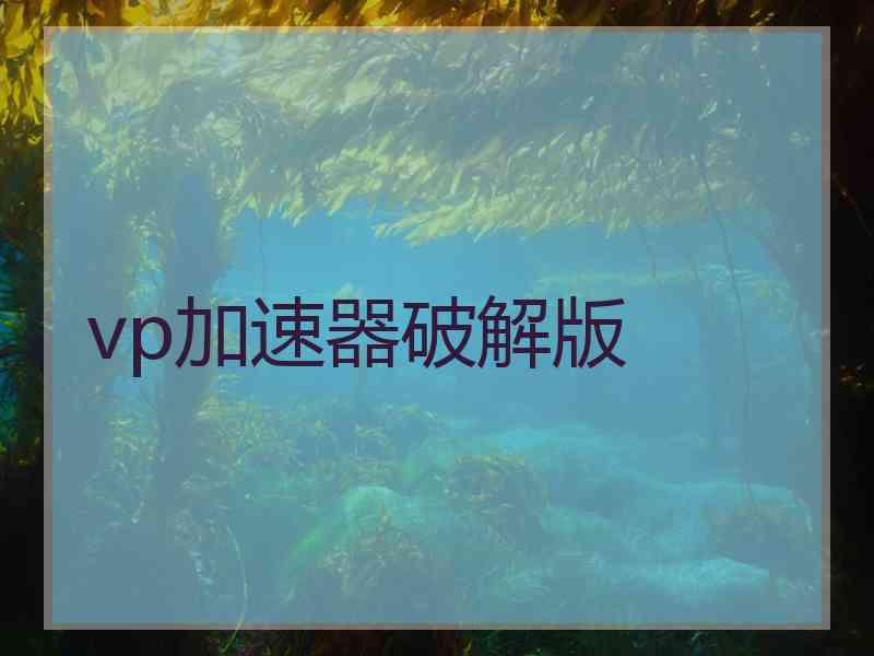 vp加速器破解版