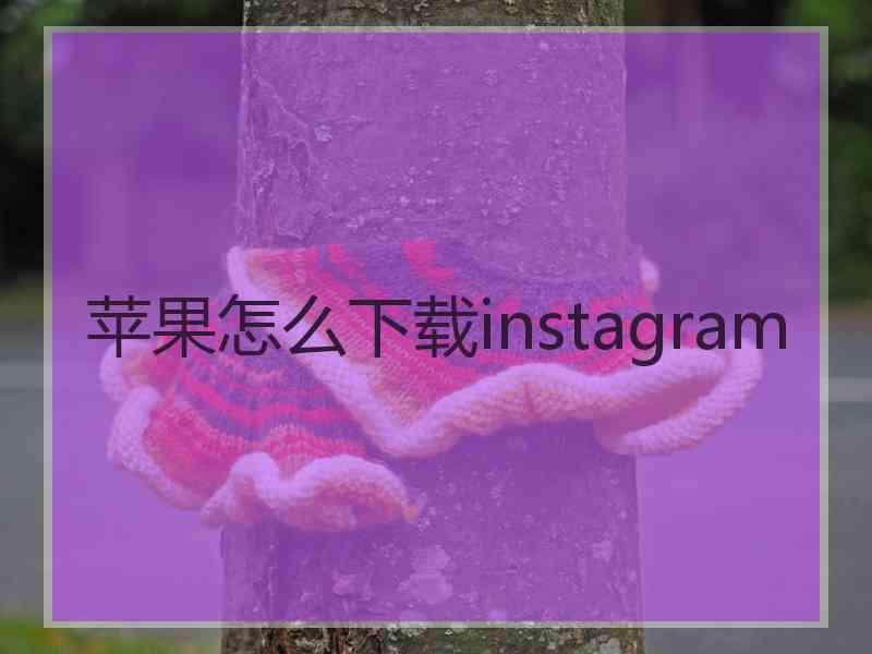 苹果怎么下载instagram