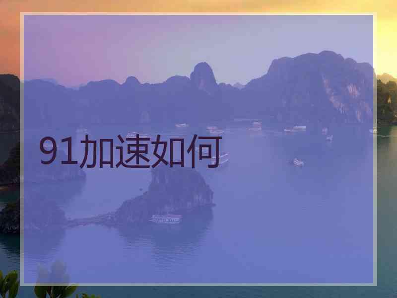 91加速如何