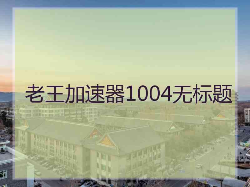 老王加速器1004无标题