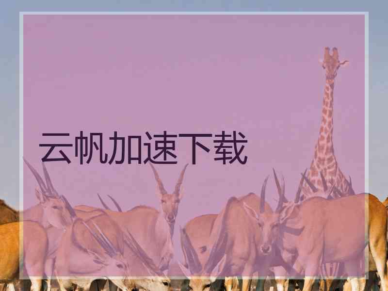云帆加速下载
