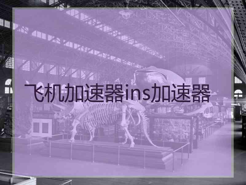 飞机加速器ins加速器