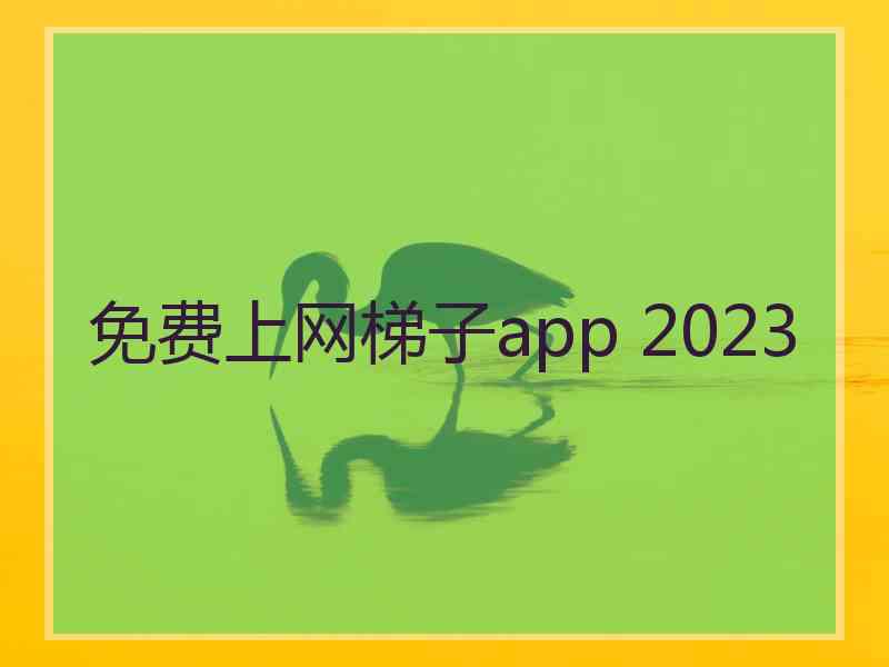 免费上网梯子app 2023