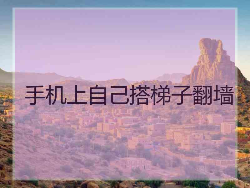 手机上自己搭梯子翻墙