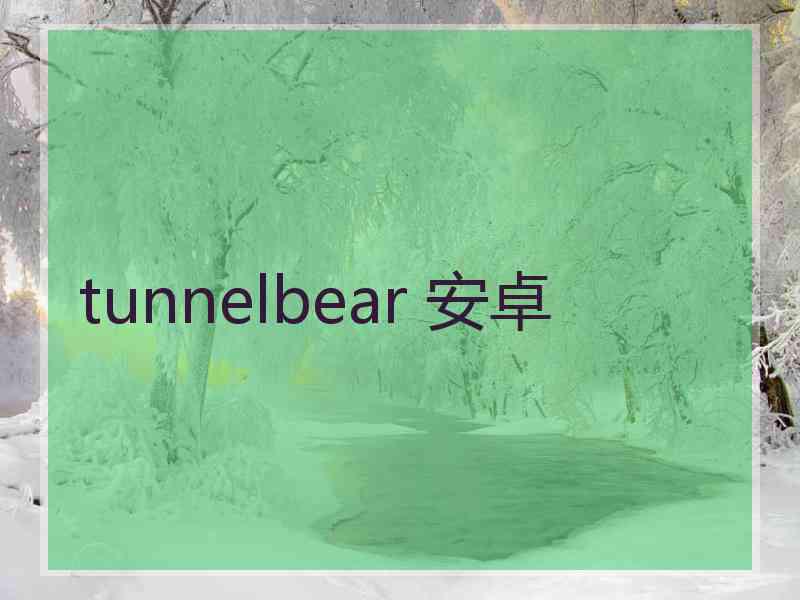 tunnelbear 安卓