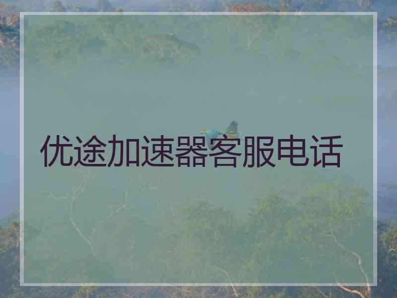 优途加速器客服电话
