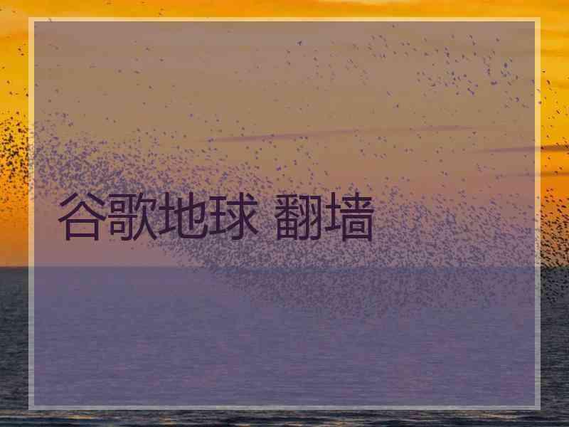 谷歌地球 翻墙