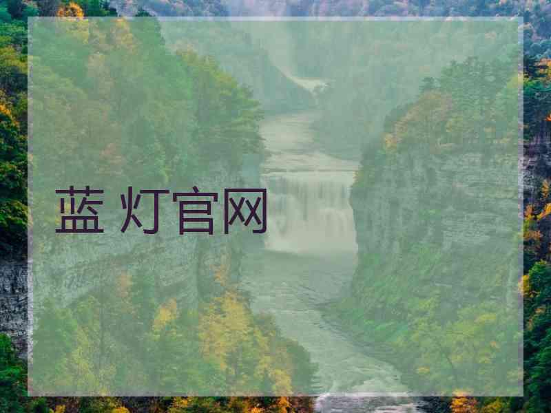 蓝 灯官网