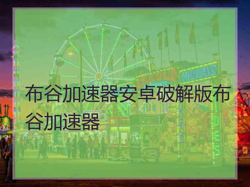 布谷加速器安卓破解版布谷加速器
