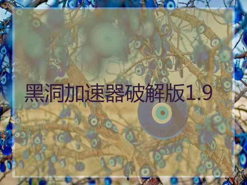 黑洞加速器破解版1.9