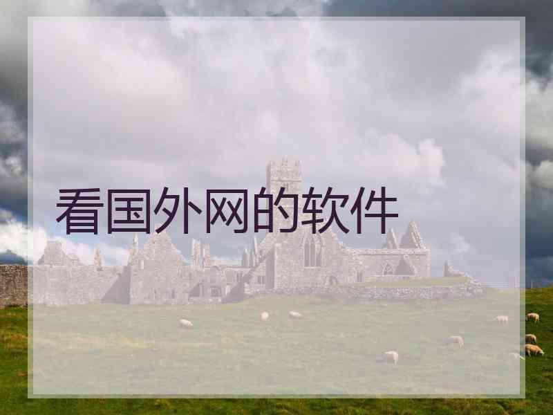 看国外网的软件