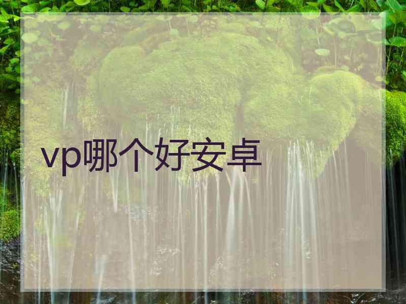 vp哪个好安卓