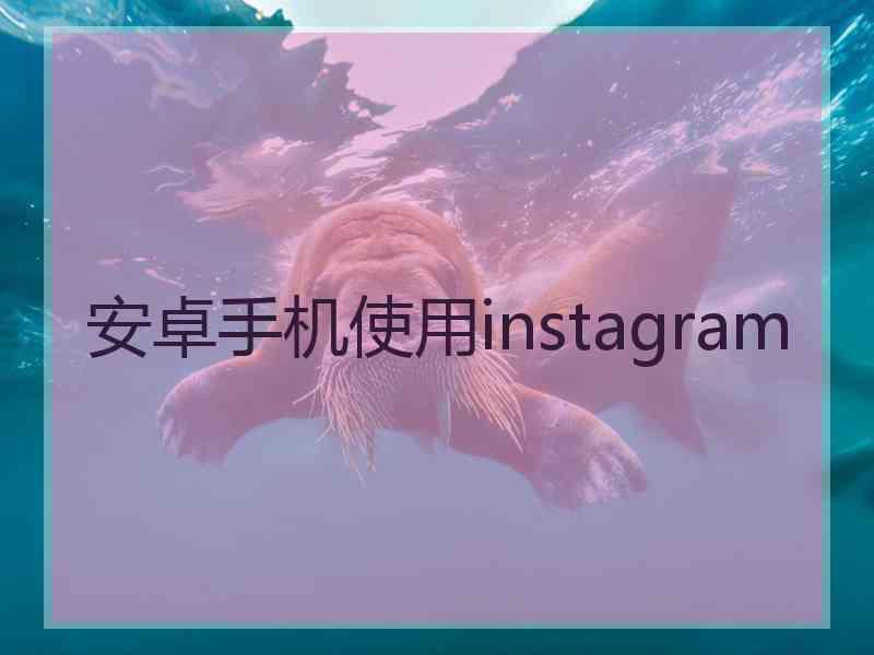 安卓手机使用instagram