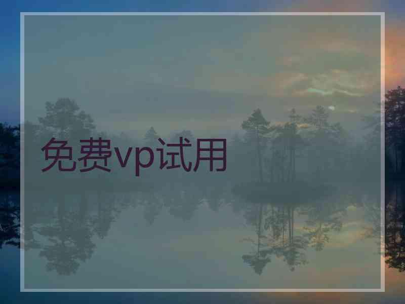免费vp试用