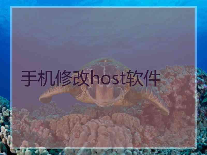 手机修改host软件