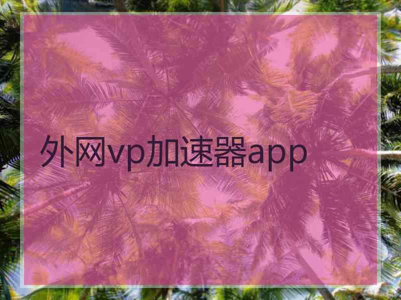 外网vp加速器app